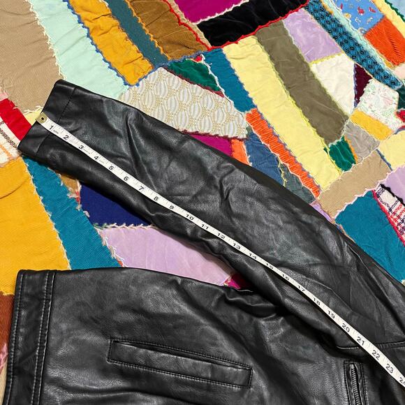 Levi’s Genuine Black Leather Full Zip Jacket Medium - Picture 7 of 7